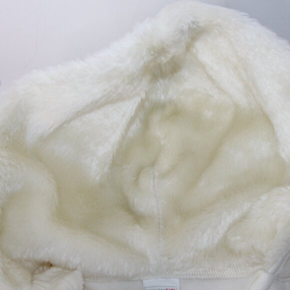 WONDER KIDS PRINCESS FULL ZIP UP HOODED SWEATSHIRT SZ 24 MONTHS CREAM PINK PURPL - Picture 14 of 16